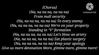 My Chemical Romance - Na Na Na [Lyrics]
