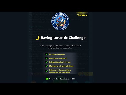 How to Complete Bitlifes Raving Lunar-tic Challenge
