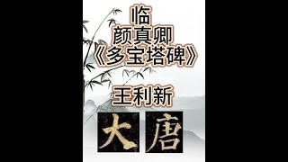 王利新书法练字临帖颜真卿多宝塔碑 Lixin Wang Doing Chinese Calligraphy Duo Bao Ta