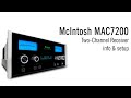 McIntosh MAC 7200 Stereo Receiver Info and Setup