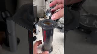 Making a latte using an aeropress #coffee
