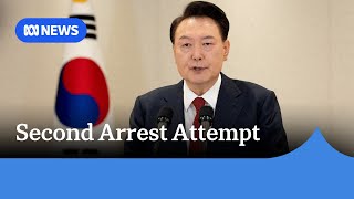 South Korean Police gather at President’s residence to execute arrest warrant | ABC News