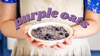 Purple Oatmeal! | Blueberry Oatmeal Recipe