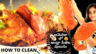 CRAB CURRY | ఆంధ్రా పీతల పులుసు |How to clean crab and cook |How to eat CRAB😋 |Telugu vlogs from USA