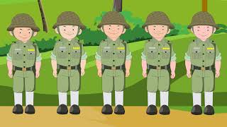 Five Little Soldiers - Nursery Rhyme - Sunbeam Publishers