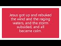 #Prayer - Jesus Calms the Storm - Luke 8:22-25