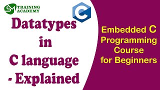 Datatypes in C