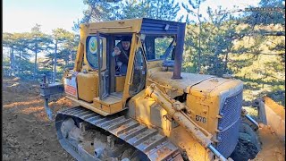 cat d7 dozer-slope and chamfer removal-ŞEV ve şarampol çıkarma #buldozer #keşfet #dozer #mst #cat