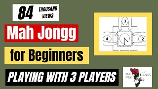 How to play American Mah Jongg with 3 Three players FUN HOUSE RULES Beginners 4 - Lessons Learn