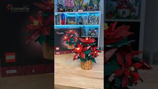 Building a LEGO Poinsettia! #10370 #legoflowers #lego #rlfm #reviews