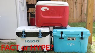 Truth about Coolers- YETI 20 VS Igloo BMX 25 VS Old RED