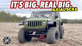 It's Big. REAL BIG. The Axial 1/6 SCX6  Jeep JLU: Unboxing and First Run