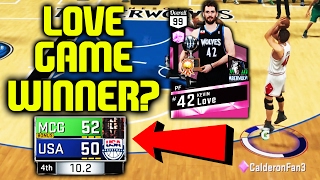 PINK DIAMOND KEVIN LOVE WITH GAME ON THE LINE! NBA 2K17 MYTEAM GAMEPLAY