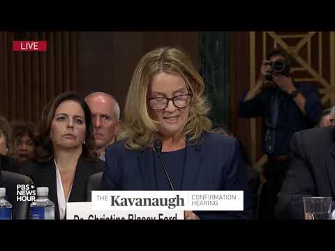 Christine Blasey Ford's Opening Speech at Kavanaugh Hearing: 'I Thought He Was Going to Rape Me'