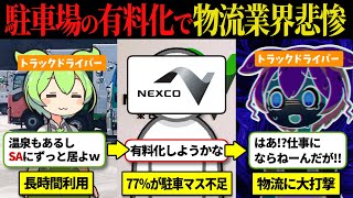 【582ヶ所】サービスエリアの駐車場が有料化になる理由がヤバすぎた…検討会どうする…　【ずんだもん】【ずんだもん解説】