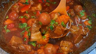 Easy  Pork Stew ! The Perfect Comfort Food Recipe