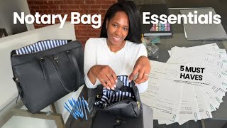 5 Notary Bag Essentials Every Notary Needs 💼| Small Business Vlog