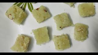 Easy Deepavali Sweet Coconut Burfi in Tamil | தேங்காய் பர்பி