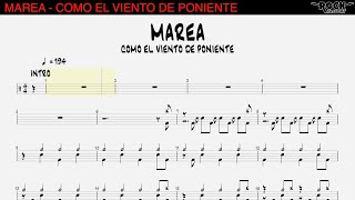 MAREA - Como el viento de poniente [DRUM SCORE]