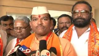 Shivsena candidate Shrirang Barne Submit nomination form