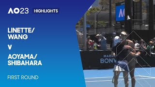 Linette/Wang v Aoyama/Shibahara Highlights | Australian Open 2023 First Round