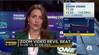 Zoom beats on revenue, shares rise