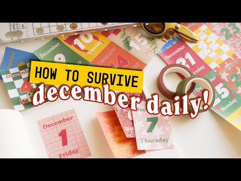 5 Tips to Survive December Daily  FREE Printable  Shop Update