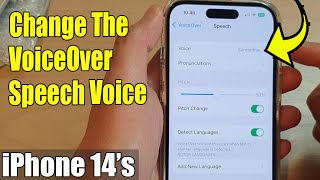 iPhone 14's/14 Pro Max: How to Change The VoiceOver Speech Voice