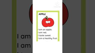 #Apple fruit#fruits#English#few words about apple fruit#easy learning#yt shorts