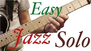 Simple Guitar Jazz Solo to Begin