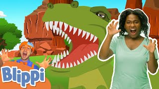 Dinosaur Song | MyGo! Sign Language For Kids | Blippi - Songs | ASL