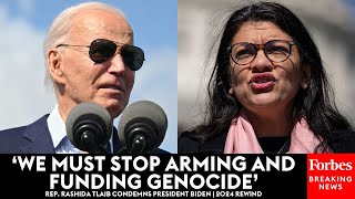 SUPERCUT: Rashida Tlaib Leads Movement To Condemn Biden Over His Support For Israel | 2024 Rewind