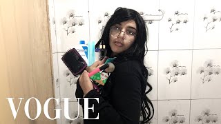 fingindo que tô num vídeo da VOGUE *em inglês*-maquiagem preferida+ me apresentando pra vcs