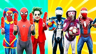 SUPERHERO's Story || Super SPIDER-MAN FULL COLOR TEAM Vs SUPER BADGUY TEAM ( Funny, Live Action )