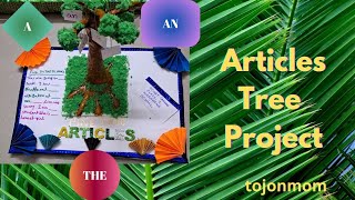 Articles Tree Project | How to make Articles tree  for School Project | Craft DIY @TojoNMom