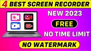 Top 4 Best Free Screen Recorder For PC Without Watermark 2024 | Best Free Screen Recorder For PC