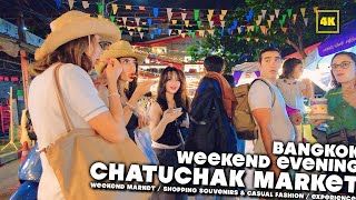 Bangkok , Chatuchak Weekend market at Evening! / Enjoy buying souvenirs!/ Best visited Market