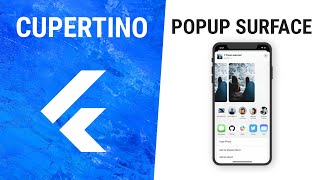Flutter CupertinoPopupSurface Widget