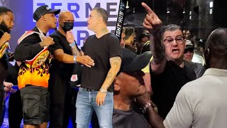 JERMALL CHARLO NEARLY GETS IN BRAWL WITH CASTANO MANAGER AT WEIGH IN - FULL VIDEO & AFTERMATH