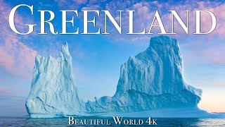 Greenland 4K Drone Nature Film - Calming Piano Music - Relaxation On TV