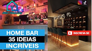 Home Bar: 35 idéias incríveis