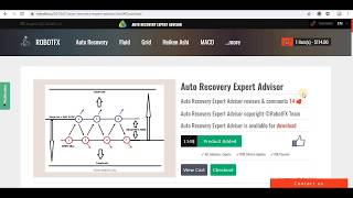 RobotFX Auto Recovery v4.1 - Hedge EA hedging a recovery zone