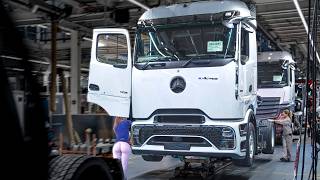 How Mercedes Luxury Heavy-Duty Truck is made –  Inside Billion € German Factory [+ MAN Production]