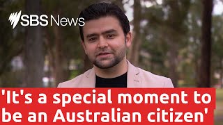 Iraqi refugee becomes an Australian citizen and a father at the same time | SBS News