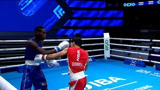 R16 (54KG) SEIDEKMATOV SANZHAI (KGZ) vs JOEL HILLARY JOSAMU (ZIM) | IBA World Championships 2023