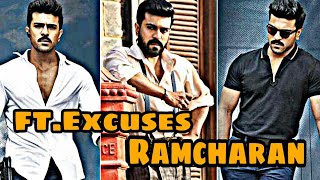 Excuses Ft. Ram Charan ❤️ | AP Dhillon | Excuses Edit ✨ | Ram Charan Transformation 🥵 #shorts