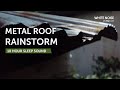 Rain on Metal Roof and Rainstorm Thunder Sleep Sound - 10 Hours - Black Screen