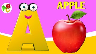 ABC Phonics Song , Toddlers learning video, A is for Apple, ABC Song, Nursery Rhymes, Alphabet Song