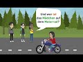 Deutsch lernen | Und wer ist das Mädchen auf dem Motorrad? | Relativsätze und Adjektivdeklination