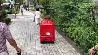 Public road test, ZMP Delivery robot 「Deliro」